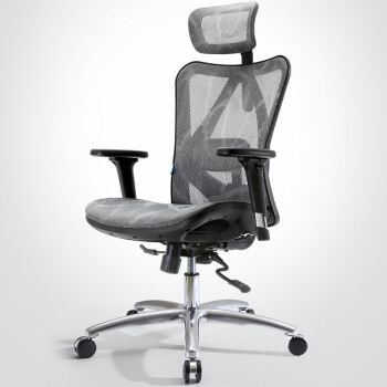 西昊/SIHOO 人体工学电脑椅子 办公椅 电竞椅 老板椅 家用座椅 M57 灰色