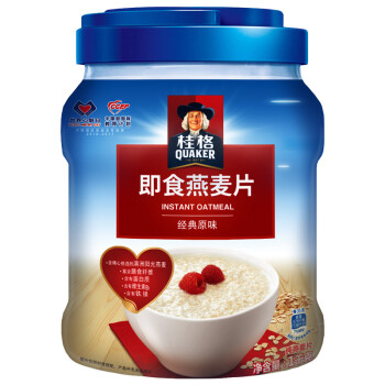 桂格（Quaker）即食燕麦片 1000克 罐装（新老包装替换中）