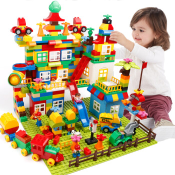 惠美 大颗粒积木3-4-5-6周岁益智玩具男孩兼容乐高拼装模型儿童智力