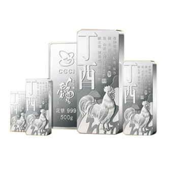上海集藏  中国金币2017鸡年生肖贺岁银条 1000克