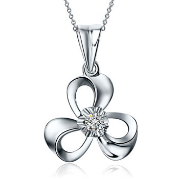 【周六福钻石吊坠】ZLF\/周六福珠宝18K金钻石