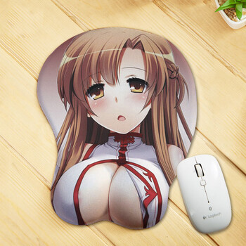 风之漫动漫周边 动漫美女胸部硅胶护手腕式鼠标垫 舰娘系列 海贼系列