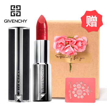 givenchy纪梵希小羊皮口红高级定制唇膏 306#中国红 海报色