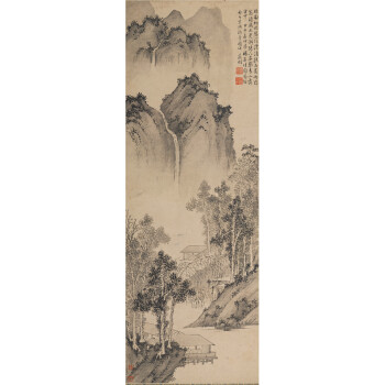 姿翰超高清微喷装饰画 明代 文徵明文征明 工笔山水画