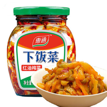 【京东超市】惠通下饭菜泡菜酱菜 红油榨菜 咸菜300g