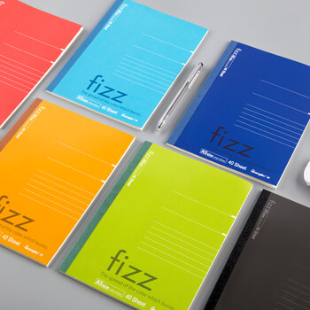 【fizz】广博6本装6色记事本子 40页/60页/80页软抄本办公日记本a5