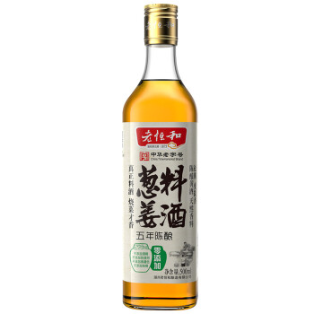 【京东超市】老恒和 零添加 葱姜料酒 500ml
