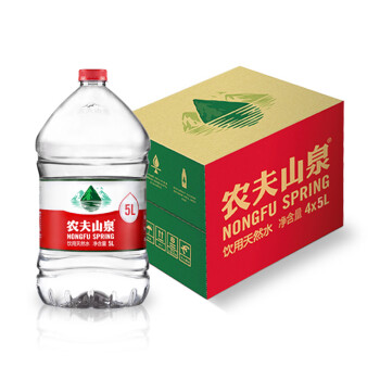 农夫山泉 饮用天然水 5L*4瓶/箱送货快送货到家日期新鲜3件免运费