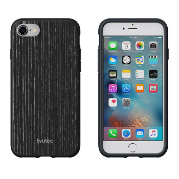 美国Evutec木质保护套适用于iPhone7/7plus原生木全包苹果手机壳/手机套 iphone7黑杏木