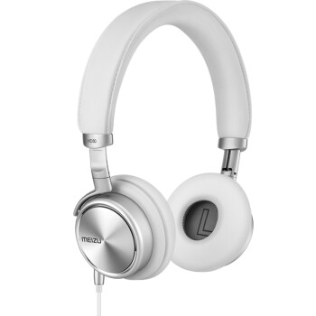 魅族（MEIZU）HD-50 便携头戴式音乐耳机 银白色 带麦 降噪 佩戴舒适