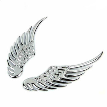 奥美斯 汽车改装天使之翼标贴 汽车翅膀车贴金