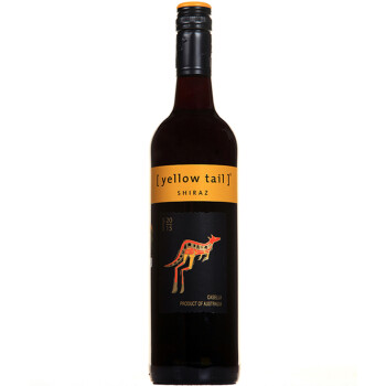 澳大利亚进口红酒 黄尾袋鼠（Yellow Tail）西拉红葡萄酒 750ml