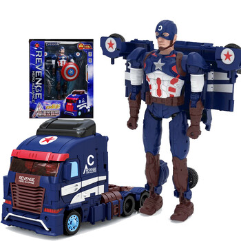 锦江 变形玩具金刚4 美国队长3钢铁侠消防车迷