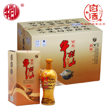 【京东快递】百年牛栏山白酒 金牛系列 浓香型 500ml