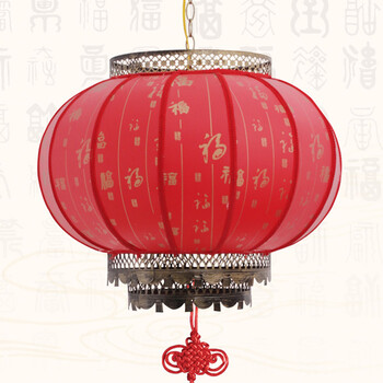 诺琪 百福款大红灯笼走马灯 新年国庆节中秋元宵节日装饰 中式吊灯过道灯走廊灯阳台灯笼 50#(红色)会旋转