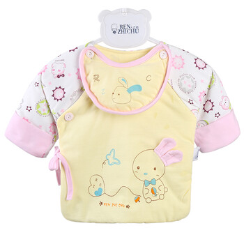 0-4个月婴儿和尚服棉衣 婴儿上衣夹棉秋冬婴幼