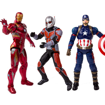 漫威 美国队长3人偶 复仇者联盟 英雄系列 玩具