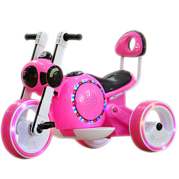 小不点 儿童电动摩托车 太空狗电动车 男女小孩