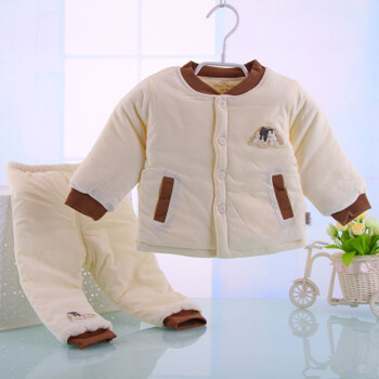 0-1岁男女婴儿棉服套装冬季幼儿夹棉衣服中厚