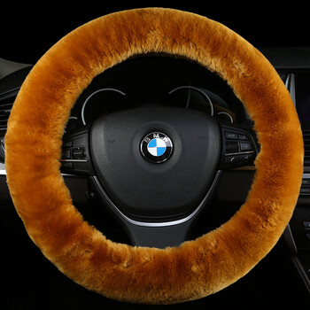 嘉瑞斯冬季澳洲羊毛短剪绒方向盘把套通用汽车