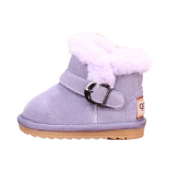 冬季0-1岁女宝宝学步鞋雪地靴男婴儿软底棉鞋