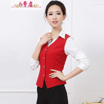 6号店 职业西装女式无袖<em>马甲女</em>秋冬<em>工作服</em>西装