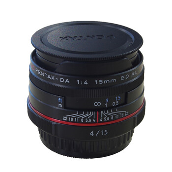 宾得（PENTAX）HD DA15mm F4 ED AL定焦单反镜头 广角 镜头 黑色