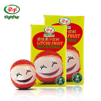 牵手果汁 荔枝饮料 250ml*24 整箱