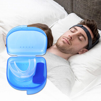 一口米 止鼾器牙套止打鼾打呼噜 磨牙止打鼾酣 防打呼噜牙套盒矫正护