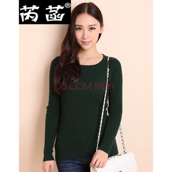 芮菡羊绒衫女式秋冬装新款疙瘩衫加厚羊毛衫时