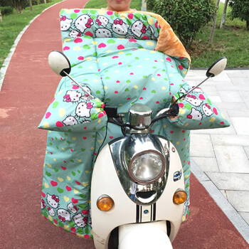 乾越 电动车挡风被冬季加厚加大保暖电瓶车防