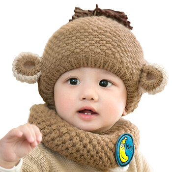 1-2岁男女宝宝帽子 冬季新款婴幼儿保暖套头帽