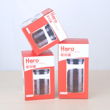 
                                        Hero 密封罐 玻璃瓶子储物罐 玻璃密封罐 茶叶罐咖啡豆干货1000ml                