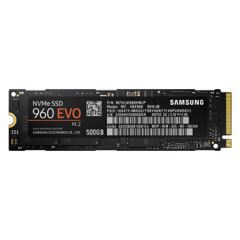 三星（SAMSUNG）960EVO M.2 NVMe 250g/500g/1t 固态硬盘 三星M.2 NVME SSD固态硬盘 1TB