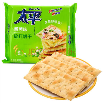 卡夫 太平梳打饼干 香葱味400g