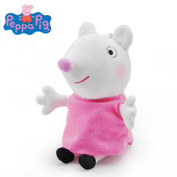 佩奇peppa pig毛绒玩具 粉红猪小妹 佩佩猪公仔玩偶 19cm 小羊苏茜