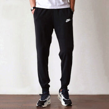 耐克男裤nike2017春季新款针织休闲修身收口运动裤小腿裤804863-010