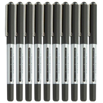 三菱（Uni）UB-150直液式走珠笔签字笔中性笔 黑色 0.5mm 10支装
