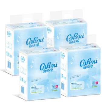 可心柔（COROU） 可心柔V9润+宝贝抽纸3层120抽4提16包整箱量贩柔润保湿纸巾,降价幅度28.8%
