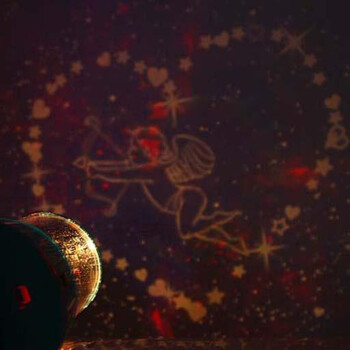 
                                        绿盒子 旋转音乐星空灯 LED星空投影灯 可旋转带音乐星空投影仪  生日礼品情人节礼物 生日快乐                
