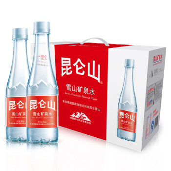 昆仑山 雪山矿泉水350ml*12 十二连包