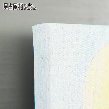 贝占风格 Goodnight baby 儿童房装饰画现代卧室床头墙画挂画无框画油画 撑伞 60*60