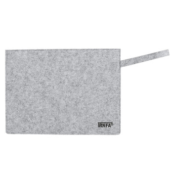 信发 TRNFA MZ-109 横版灰色毛毡文件袋/手拎拉链公文包 办公生活收纳袋/A4资料套/笔记本保护套袋