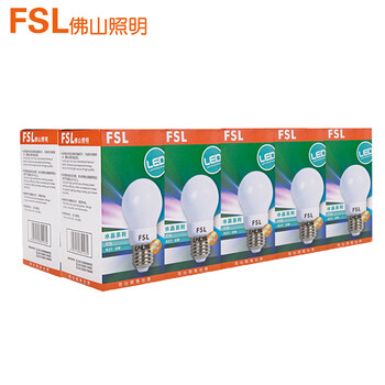 
                                        FSL佛山照明led灯泡大螺口节能灯 水晶球泡E27 3W10支装 黄光                