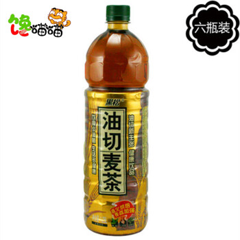 包邮 黑松油切麦茶 闽南饮料植物茶大麦茶饮料植物饮料1250ml*6瓶整箱