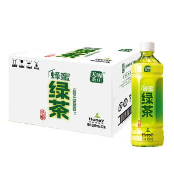 【京东超市】天喔茶庄 tenwow 天喔茶庄 饮料 蜂蜜绿茶500ml*12瓶