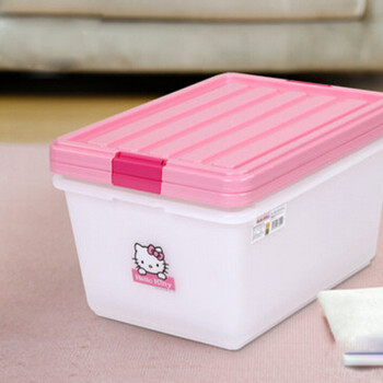 
                                        爱丽思IRIS HELLO KITTY塑料整理箱衣物儿童玩具收纳箱KCB-25                