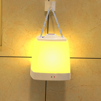银之优品 LED手提台灯 创意插充电小夜灯 节能装饰墙挂式调开关定时卧室床头灯 H238 底座充电+定时调光款 黄光
