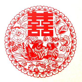 
                                        福源广 喜字贴静电贴压床喜婚礼心形喜龙凤婚庆婚礼窗花玻璃贴婚庆用品 龙凤喜字 鸳鸯戏水-1个 30cm*30cm                