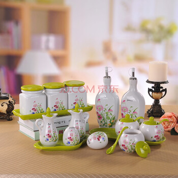 
                                        家的感觉 时尚简约家居陶瓷用品 厨房调味罐调味瓶储物罐调料盒油壶盐罐调味 咖啡色                